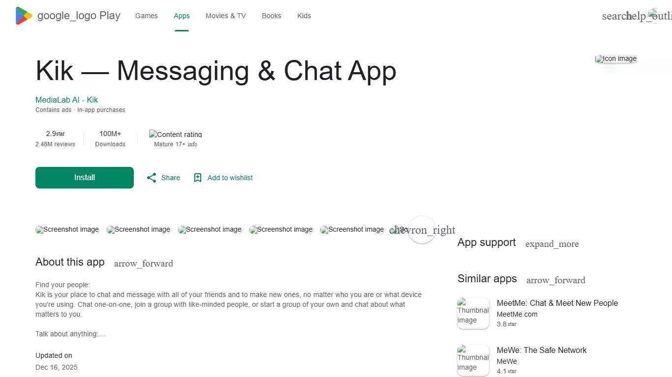 Kik — Messaging & Chat App - Apps on Google Play